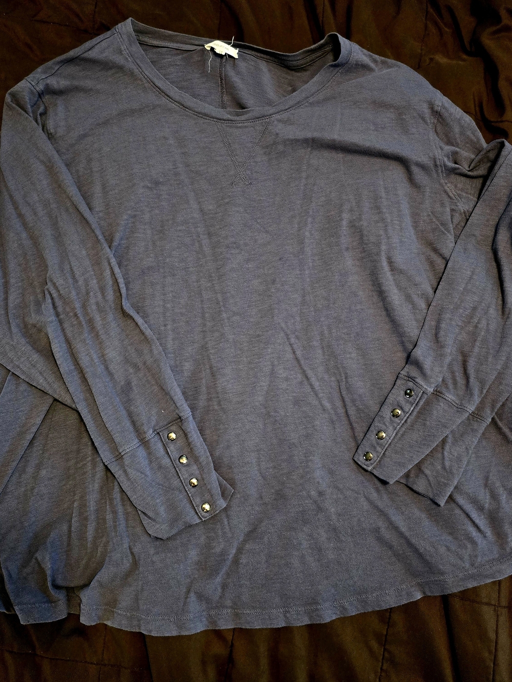Maurices Mauve Long Sleeve Scoop Neck Tee Size 4x